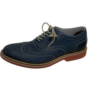 1901 Men's Blue Oxford Derby Wingtip Dress Shoes Size 9M